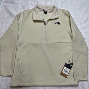 NWT THE NORTH FACE Lower Cliffs Pullover Fleece Womens Vintage White Heather